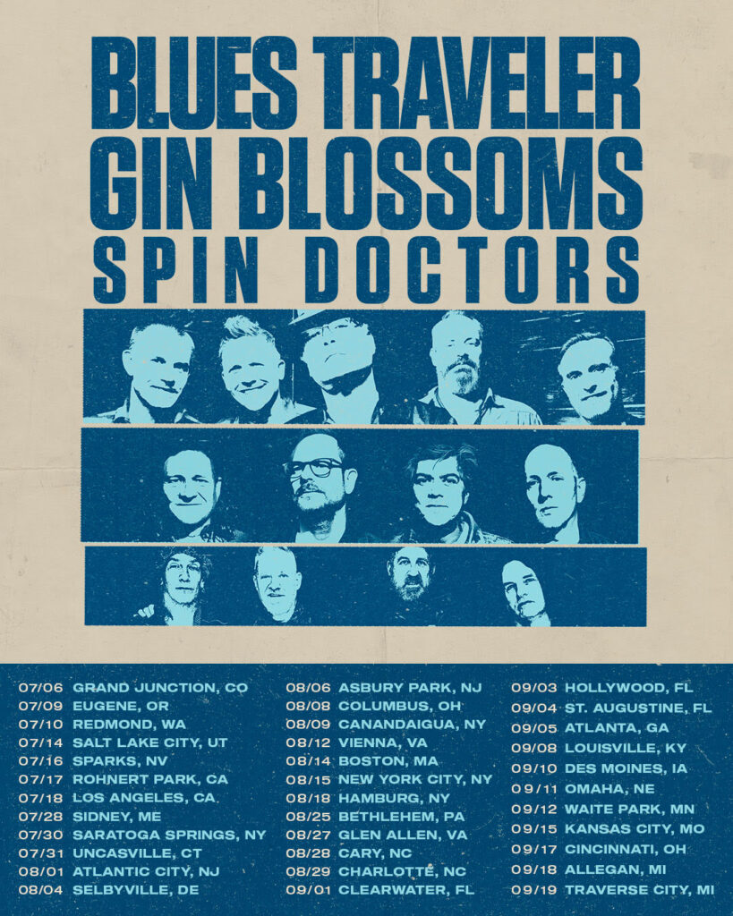 Gin Blossoms concert tour poster 2026